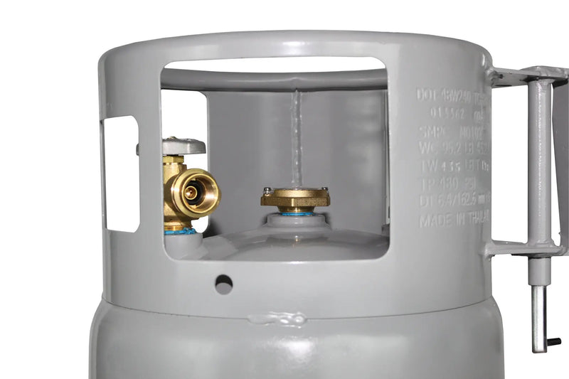 Flame King 40lb Horizontal & Vertical Empty Propane Cylinder with OPD & Wheels by Flame King Products