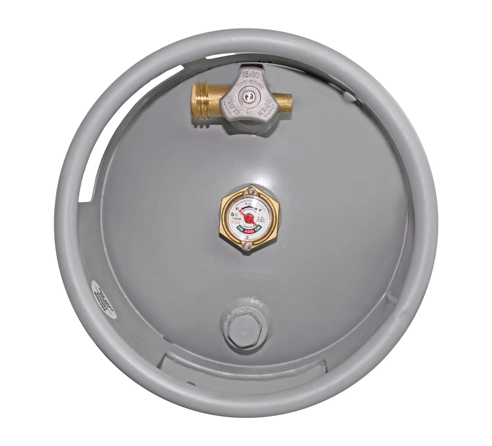 Flame King 40lb Horizontal & Vertical Empty Propane Cylinder with OPD & Wheels by Flame King Products