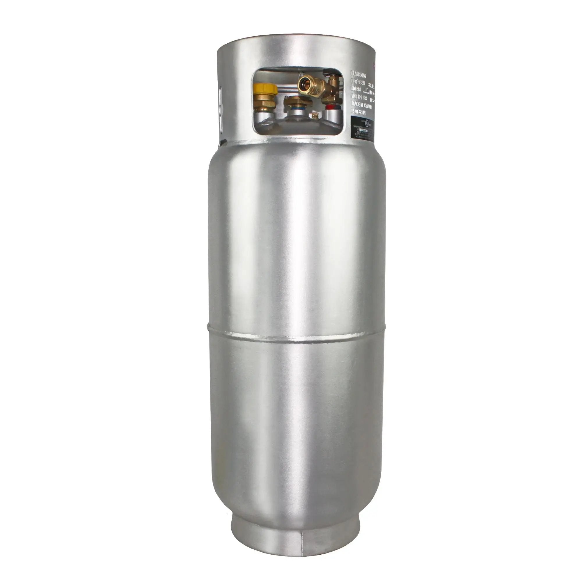 Flame King 43.5lb Aluminum Forklift Propane Tank Cylinder with Gauge by Flame King Products
