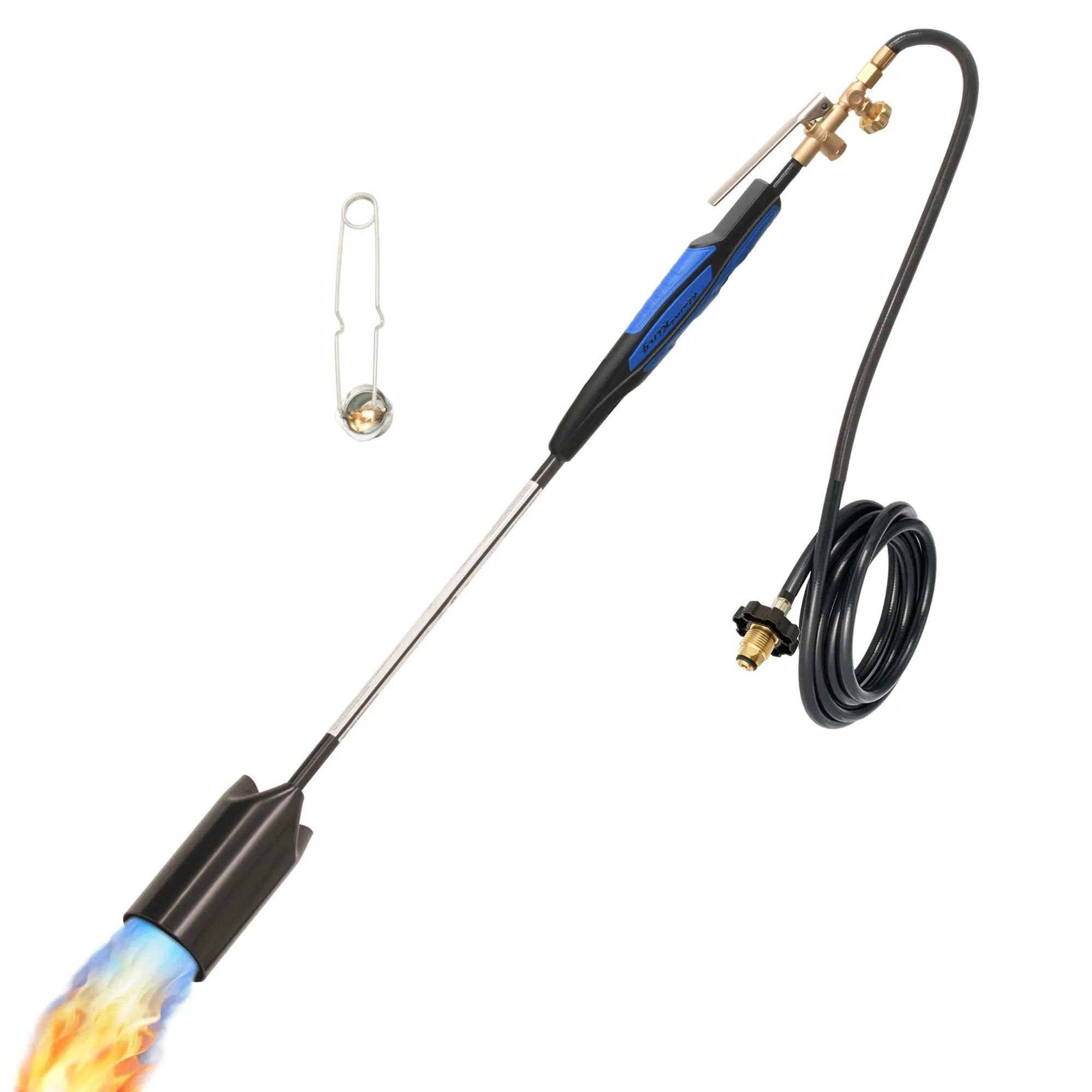 Flame King Heavy Duty Propane Torch Weed Burner 500,000 BTU with Flint Striker by Flame King Products