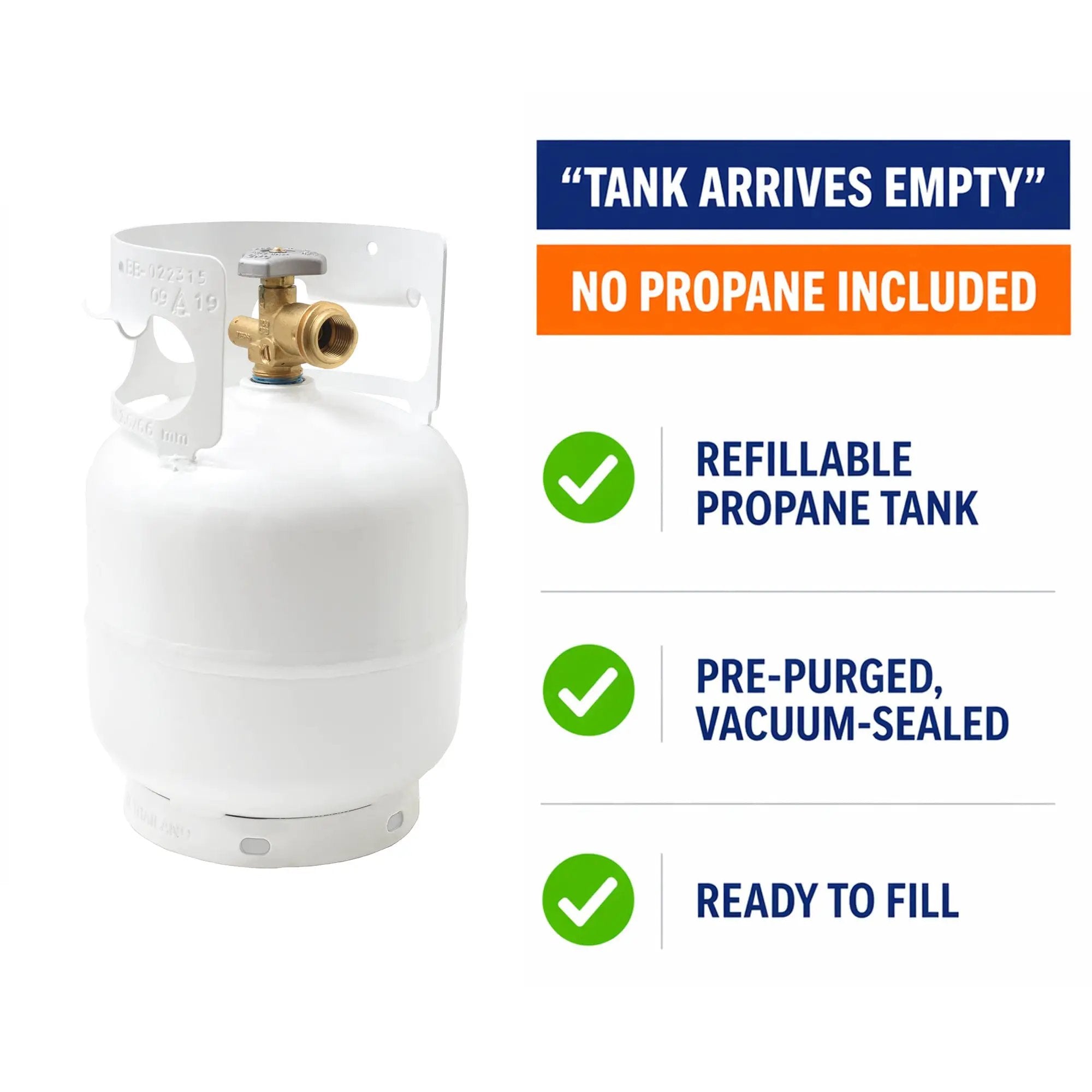 Flame King 5lb Propane Tank LP Cylinder with OPD by Flame King Products