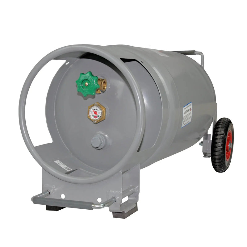 Flame King 60lb Horizontal & Vertical Propane Cylinder Gauge POL & Wheels by Flame King Products