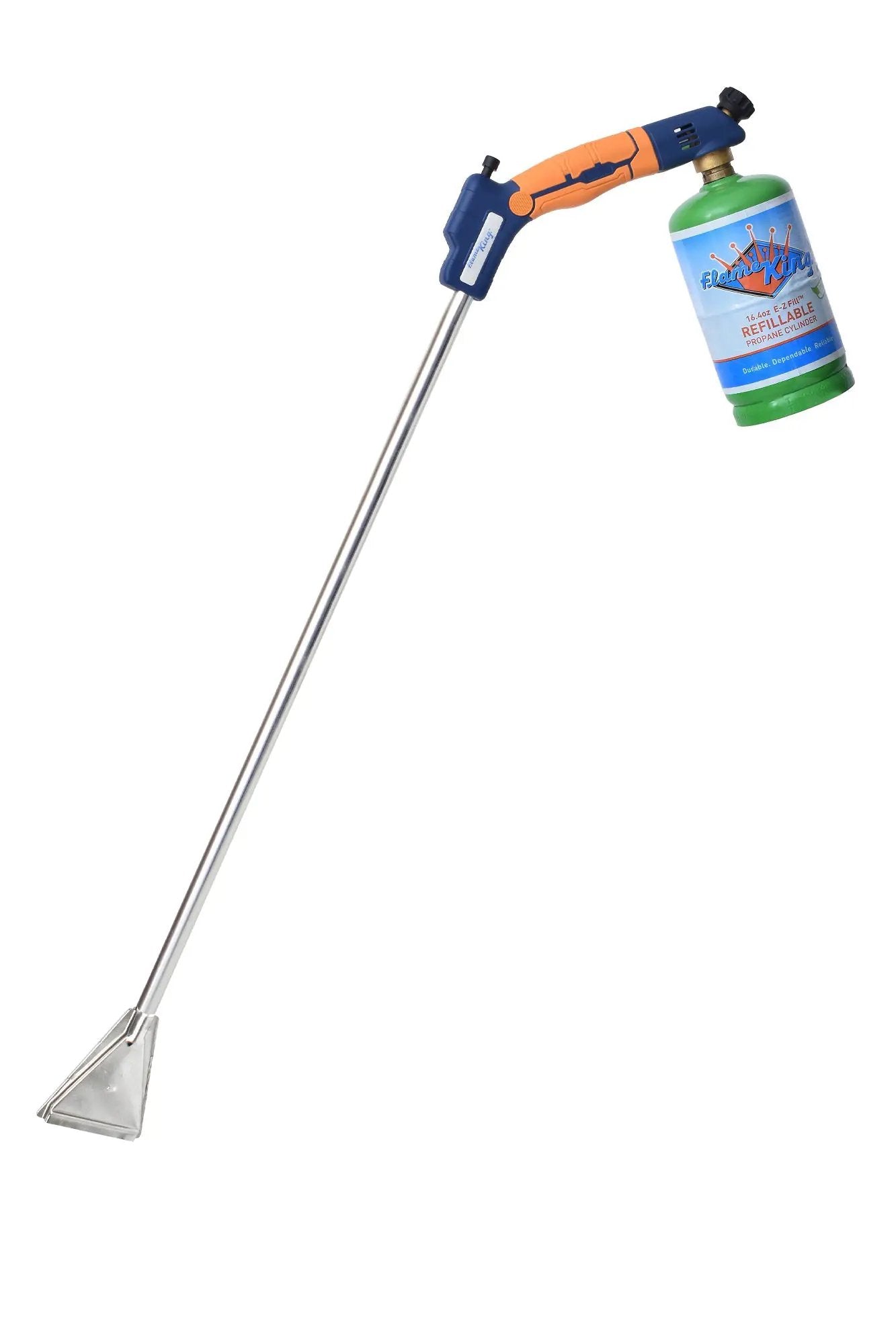 Flame King Propane Torch Wide Flame Weed Burner with Integrated Push Button Igniter by Flame King Products