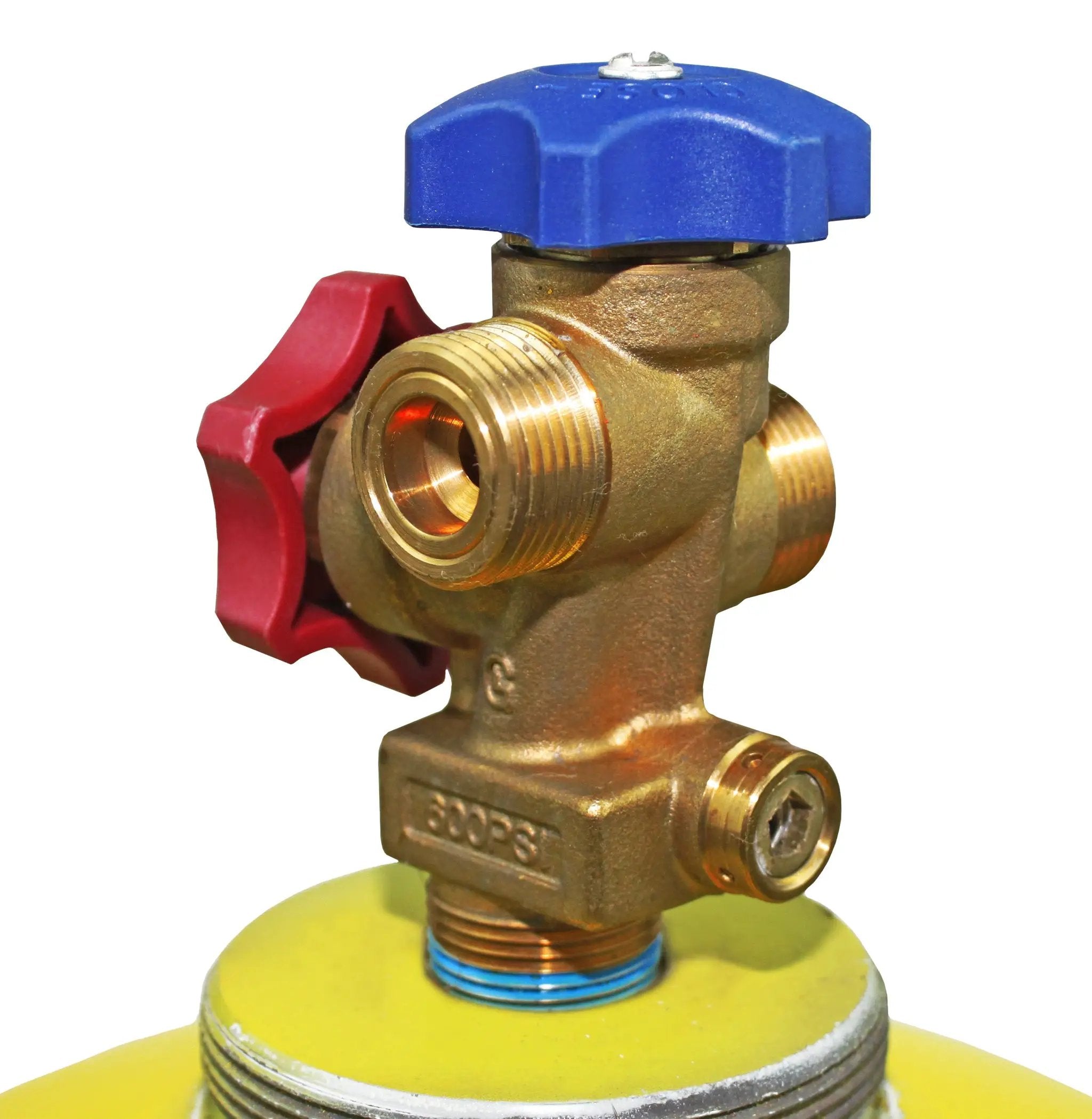Flame King 123lb Refrigerant Cylinder Tank with Multi Valve for A2L Refrigerants by Flame King Products