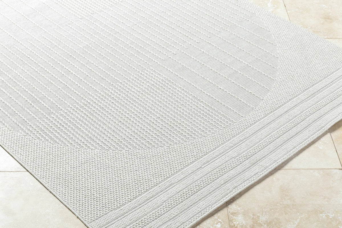 Yuley White Outdoor Area Rug, photo 3 of 7