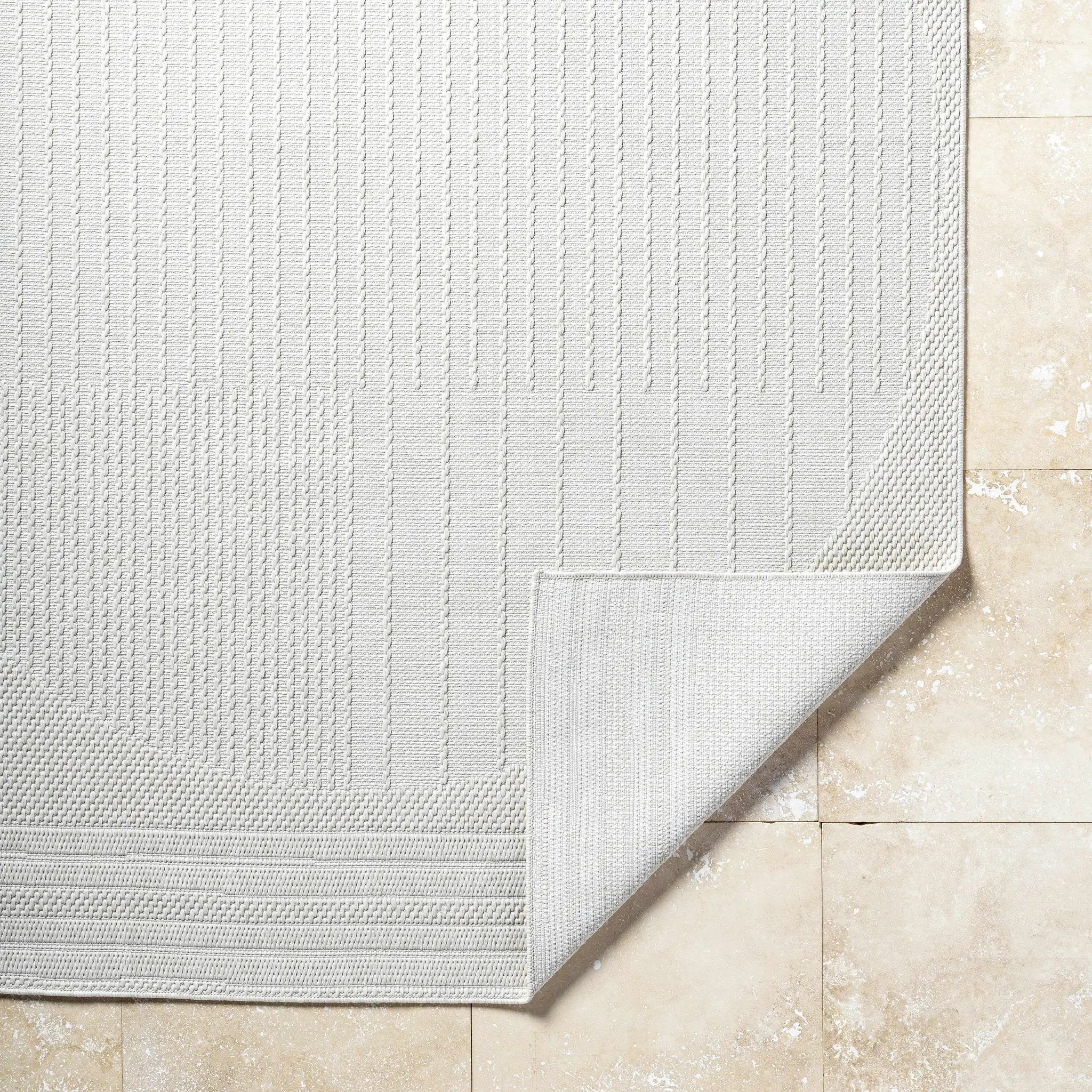 Yuley White Outdoor Area Rug by Boutique Rugs