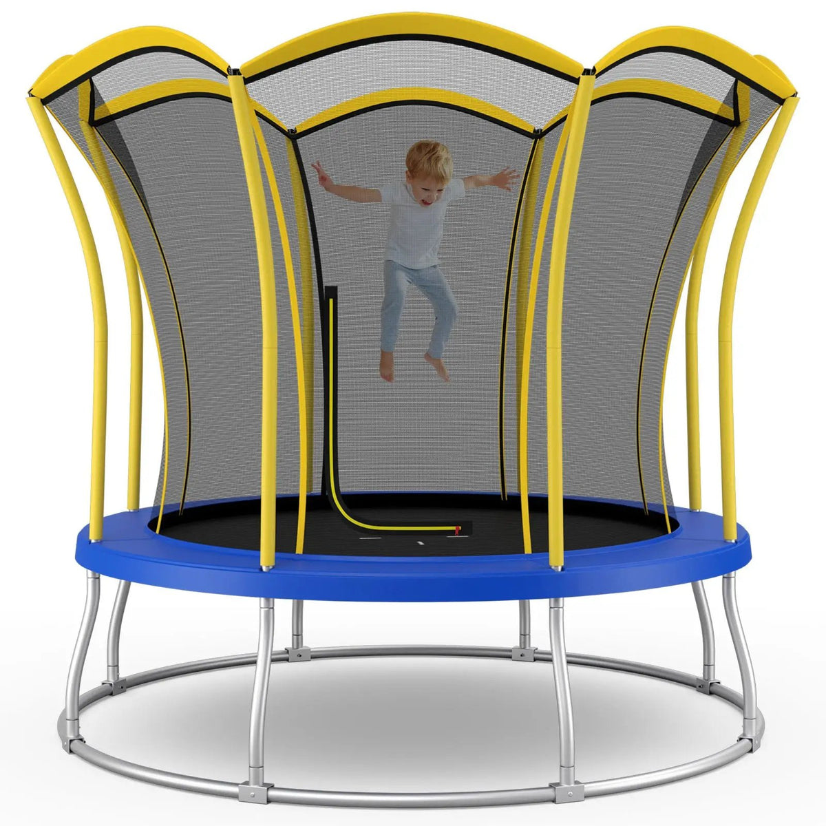 10 Feet Unique Flower Shape Trampoline with Galvanized Steel Frame, photo 9 of 9