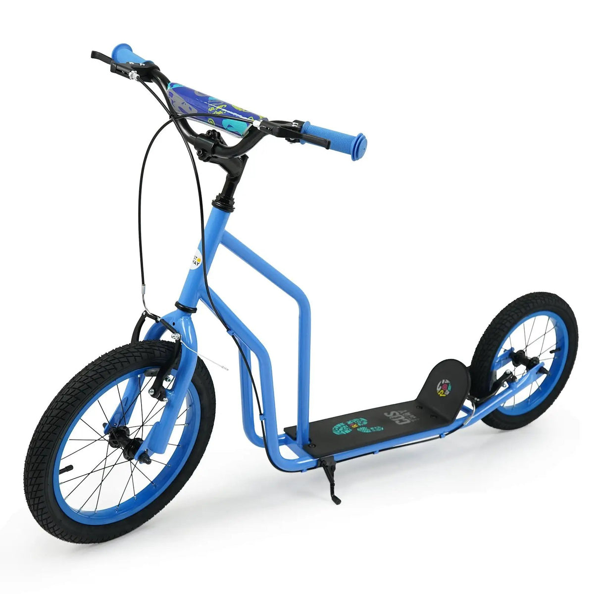 Youth Scooter with Adjustable Handlebar and 16/14-Inch Inflatable Wheels for Age 8+ Years Old, photo 5 of 24