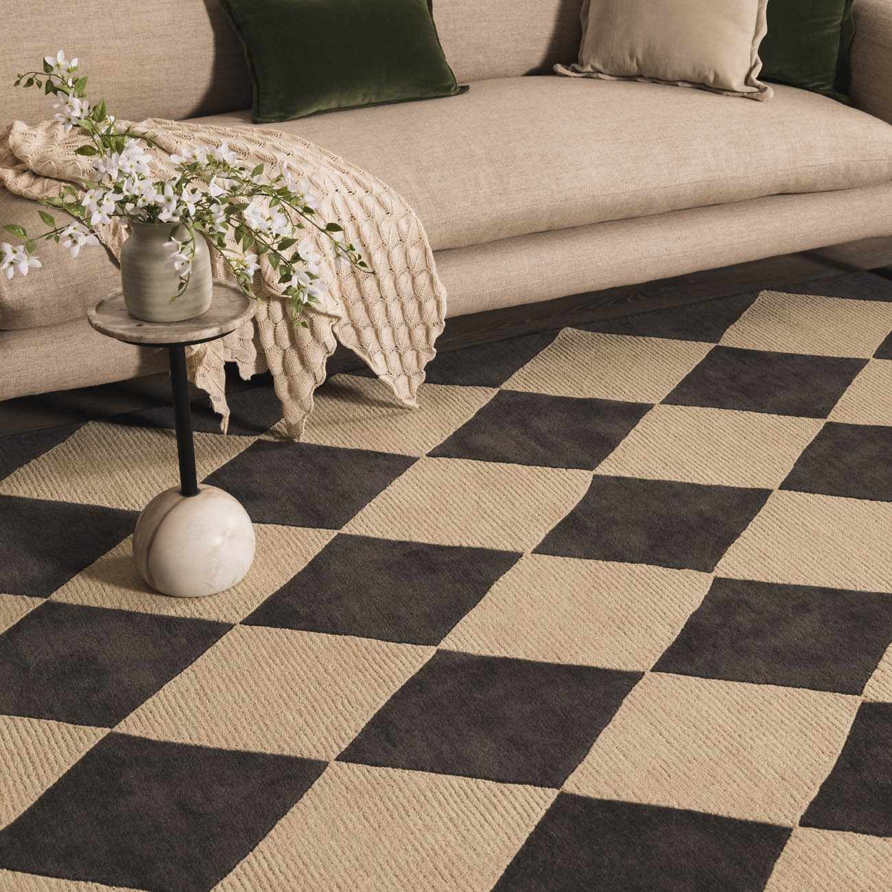 Aradia Charcoal Area Rug by Boutique Rugs