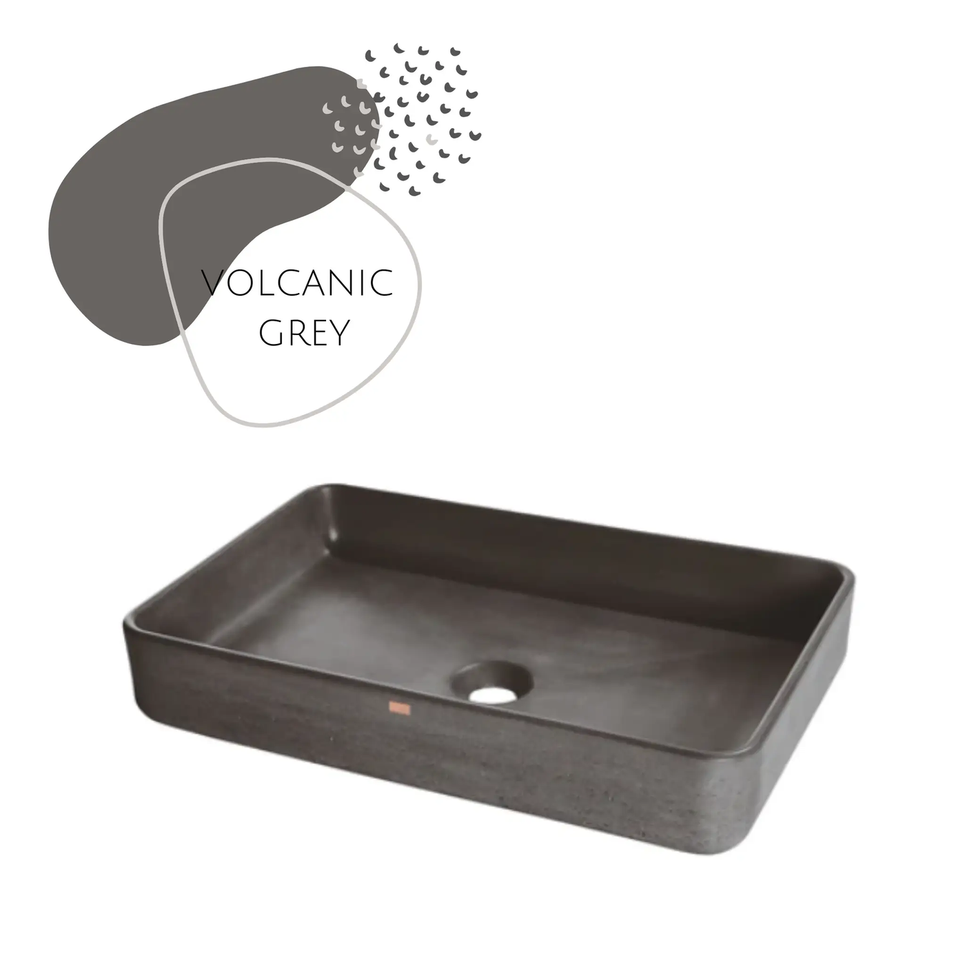 DDALF05 22'' Concrete Rectangular Vessel Sink - Bathroom by ZEEK