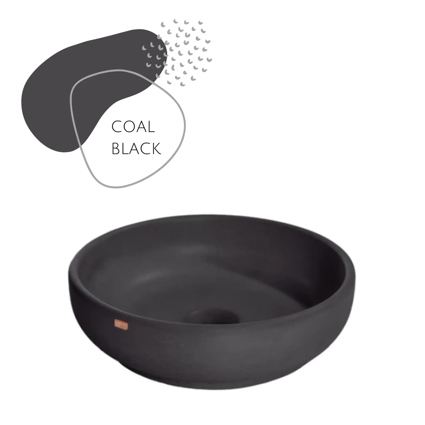 DDALF 14.5'' Round Concrete Vessel Sink - Bathroom by ZEEK