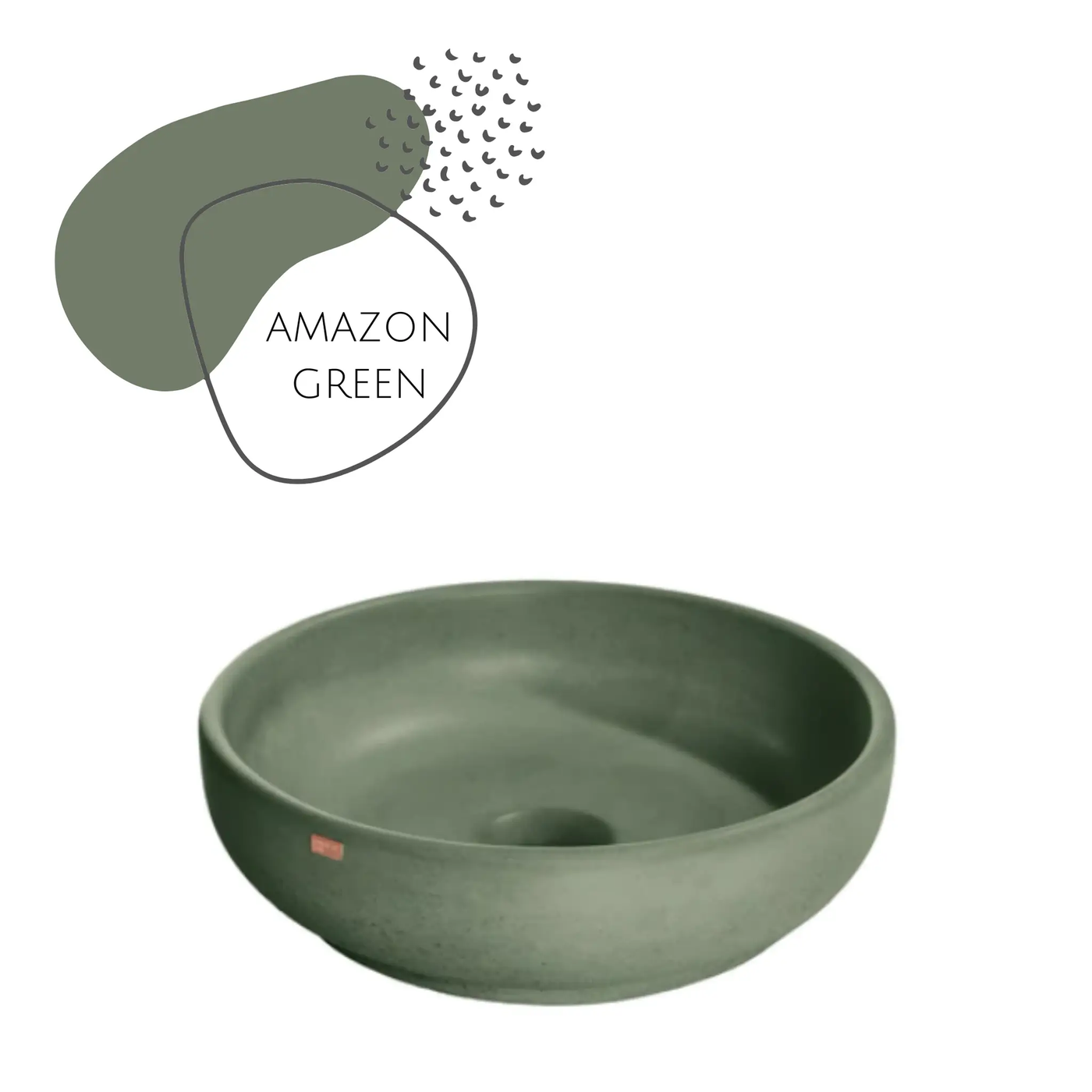 DDALF 14.5'' Round Concrete Vessel Sink - Bathroom by ZEEK