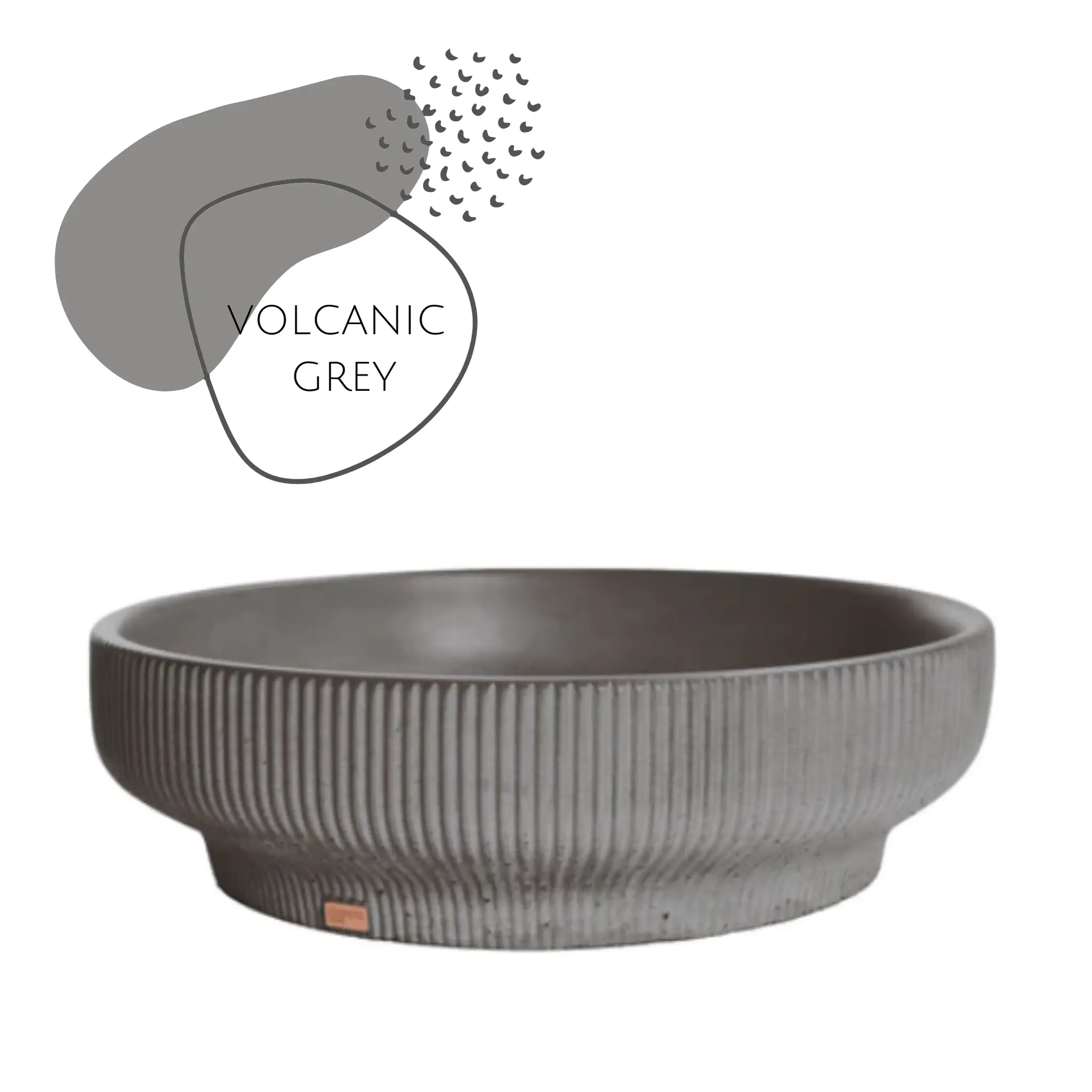 SUTOL01 14.5'' Concrete Round Vessel Sink - Bathroom by ZEEK