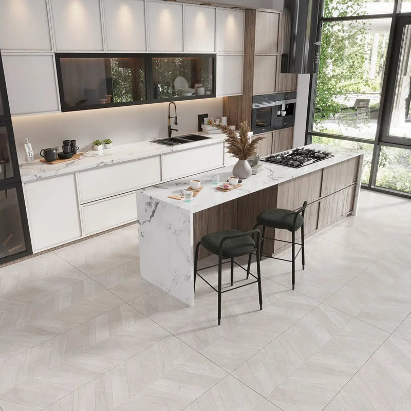 Gray 24x48 Matte Porcelain Large Format Tile (2 pack, 15.49 sq ft/case) by Apollo Tile