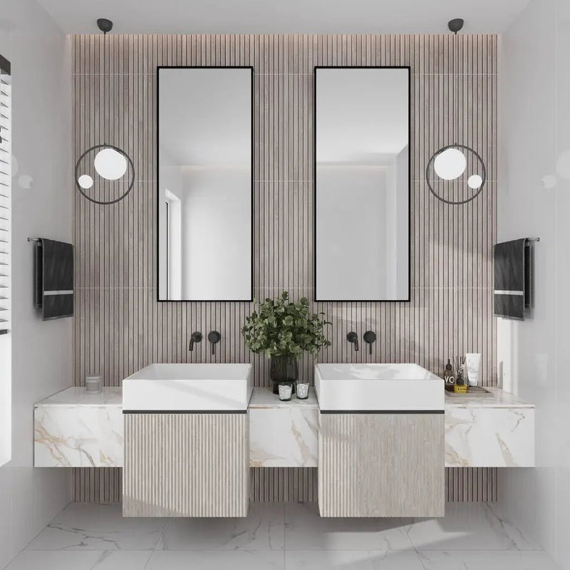 Gray 24x48 Matte Porcelain Deco Tile (2 pack,15.49 sq ft/case) by Apollo Tile