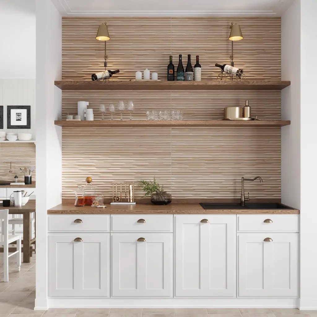 Oak 16x48 Matte Ceramic Deco Tile (3 pack,15.5 sq ft/case) by Apollo Tile