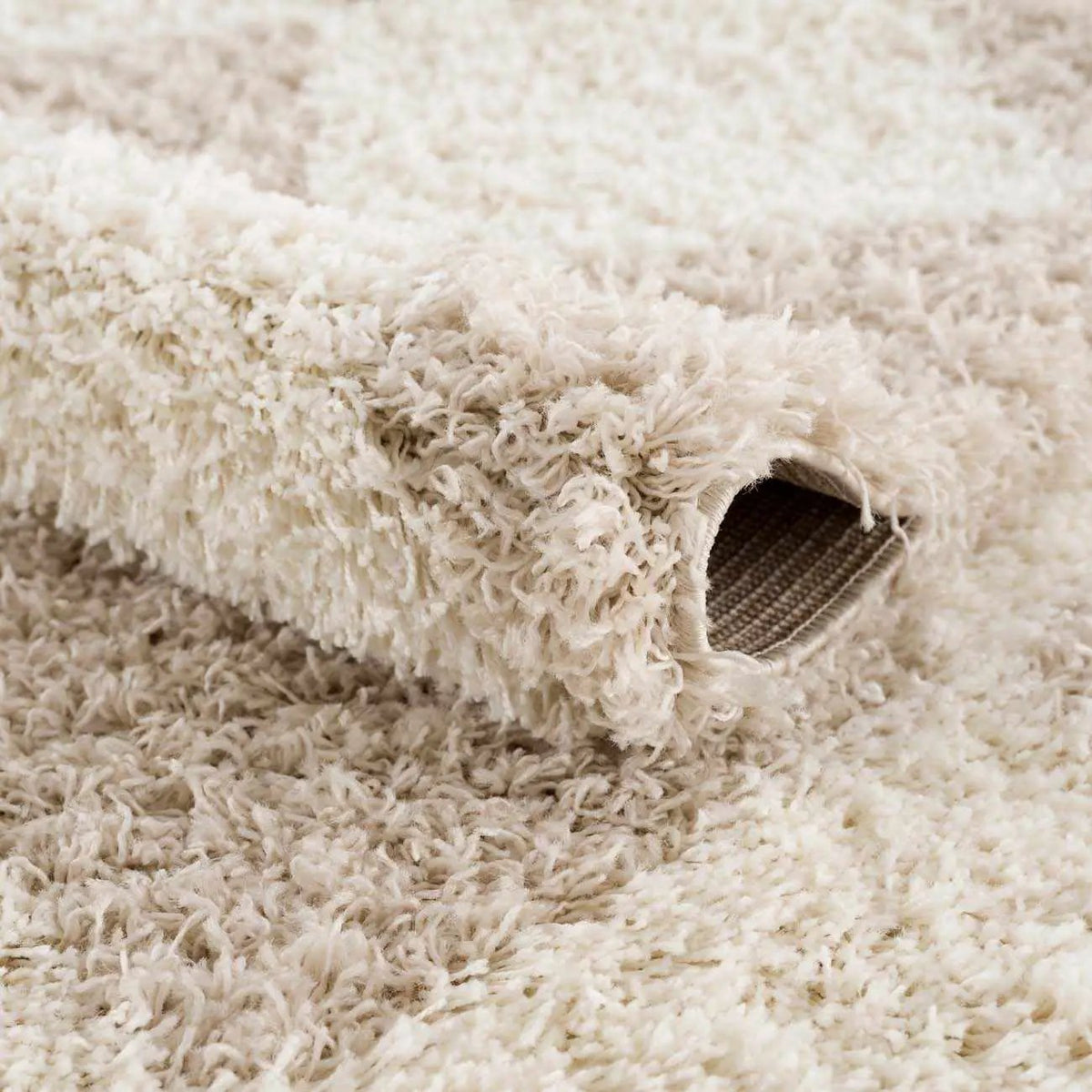 Zahur Cream & Beige Diamond Area Rug, photo 5 of 11