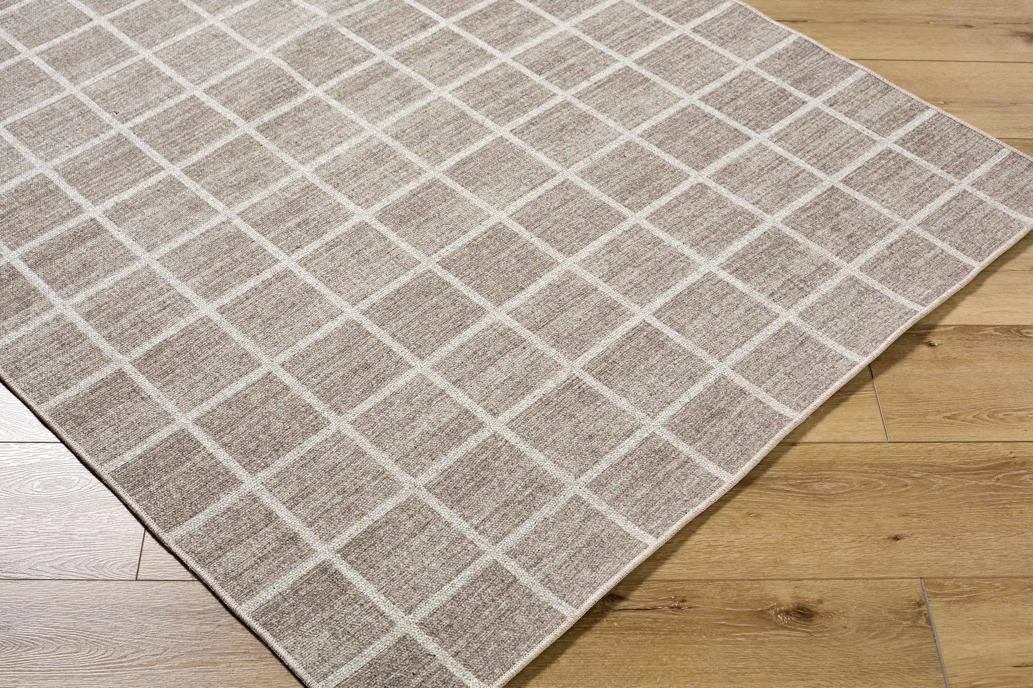 Anicet Checkered Washable Wool Area Rug by Boutique Rugs