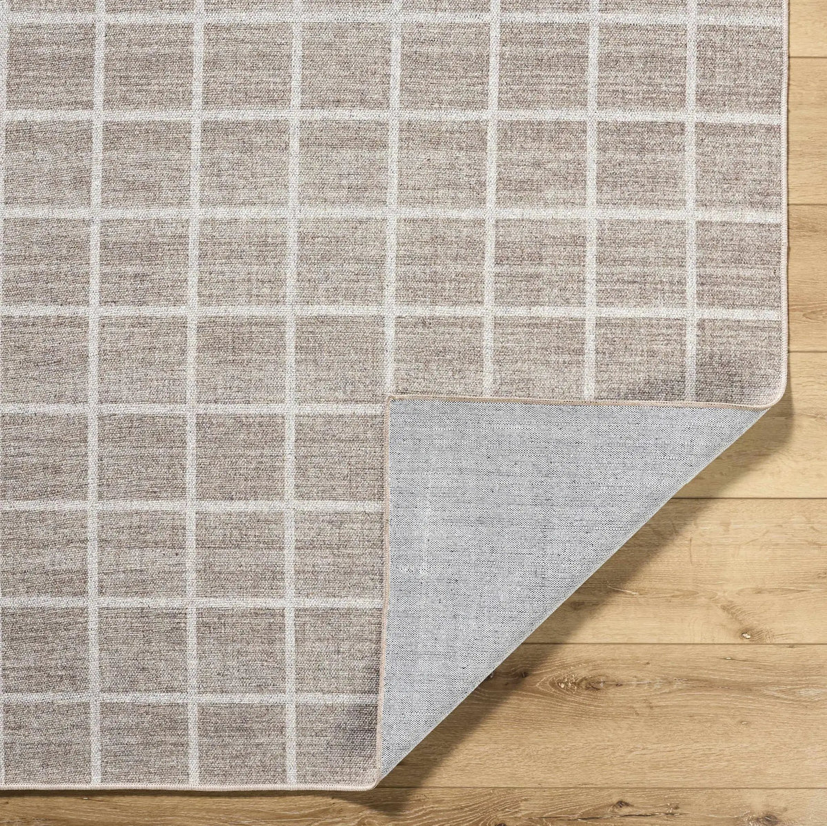 Anicet Checkered Washable Wool Area Rug, photo 7 of 8