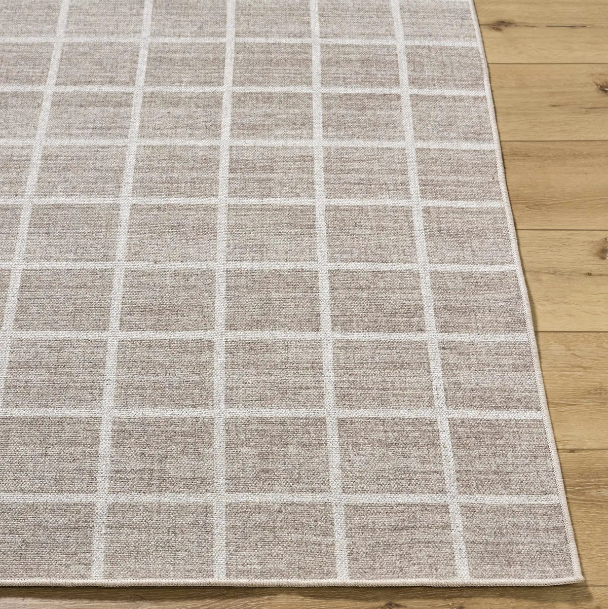 Anicet Checkered Washable Wool Area Rug, photo 5 of 8