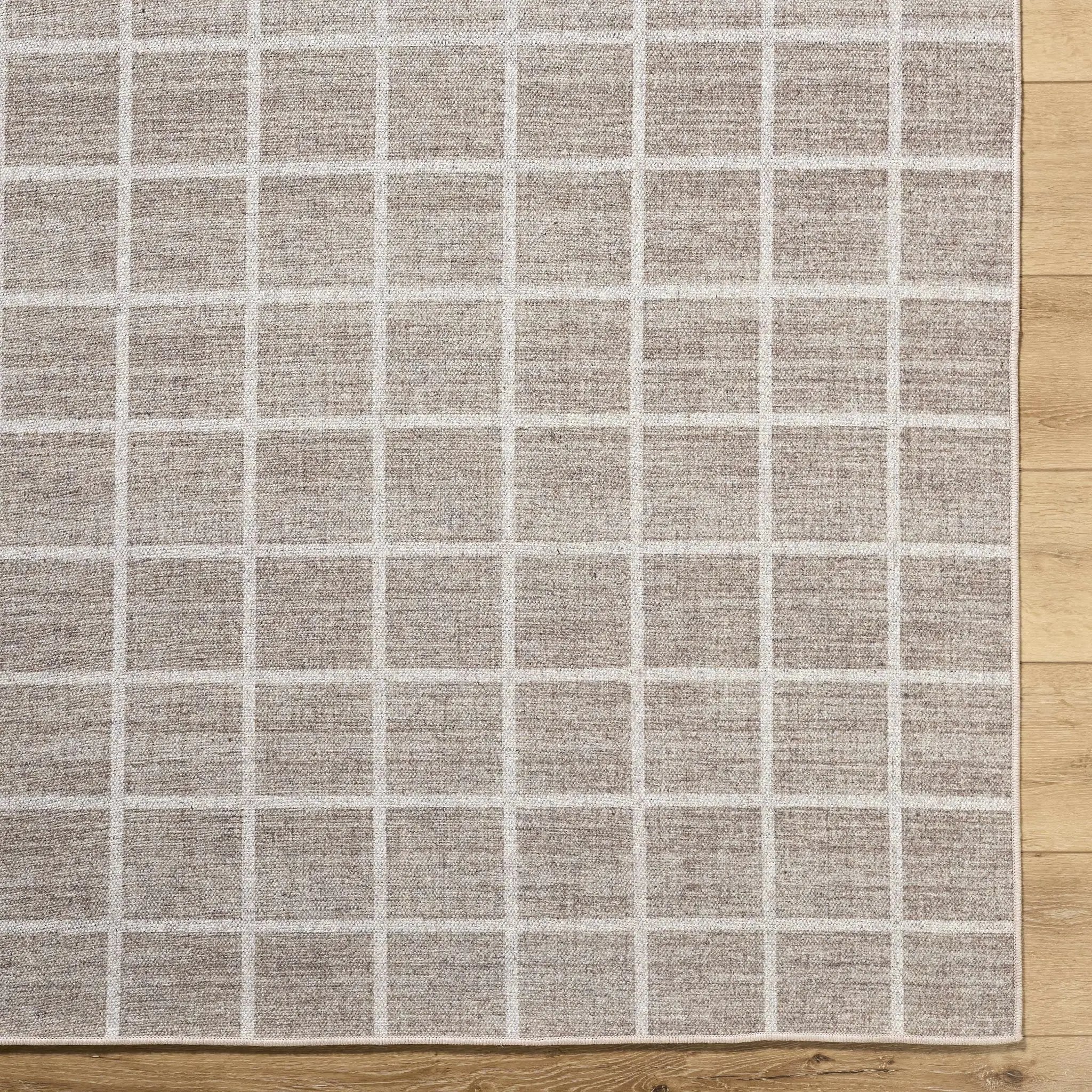 Anicet Checkered Washable Wool Area Rug by Boutique Rugs