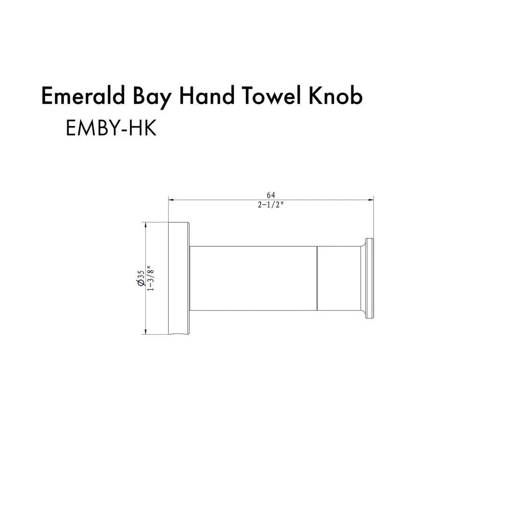 ZLINE Emerald Bay Bathroom Accessories Package with Towel Rail, Hook, Ring and Toilet Paper Holder, 4BP-EMBYACC-PG by Farmhouse Kitchen and Bath