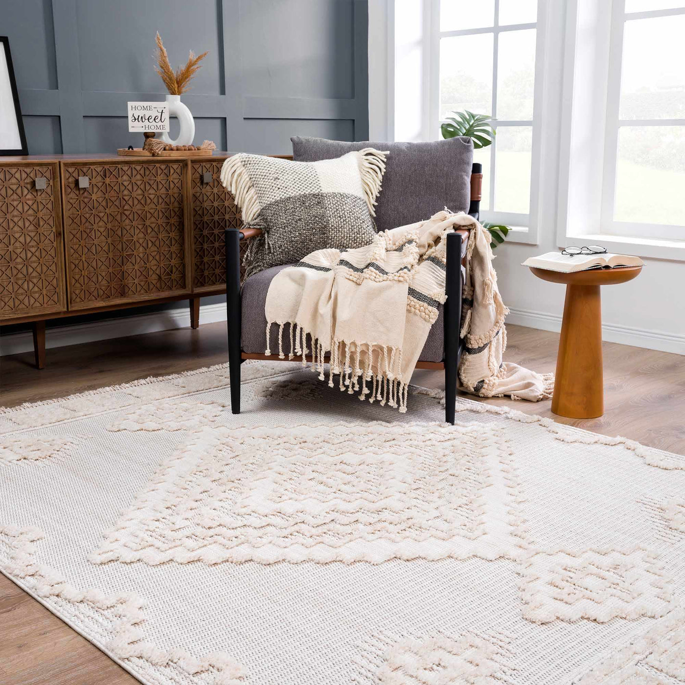 Rosales High-Low Rustic Rug by Boutique Rugs
