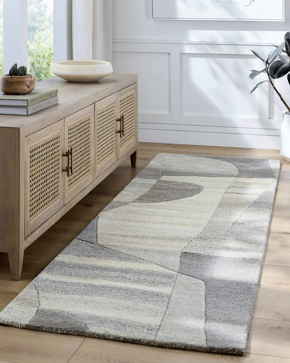 Zareb Modern Wool Rug - Clearance, installed in a room 2