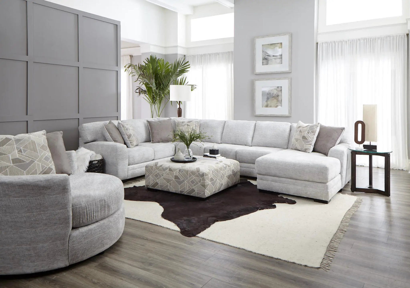 Zaftig Parchment Beige Sectional Collection - Parchment Beige 969 by Unique Piece Furniture