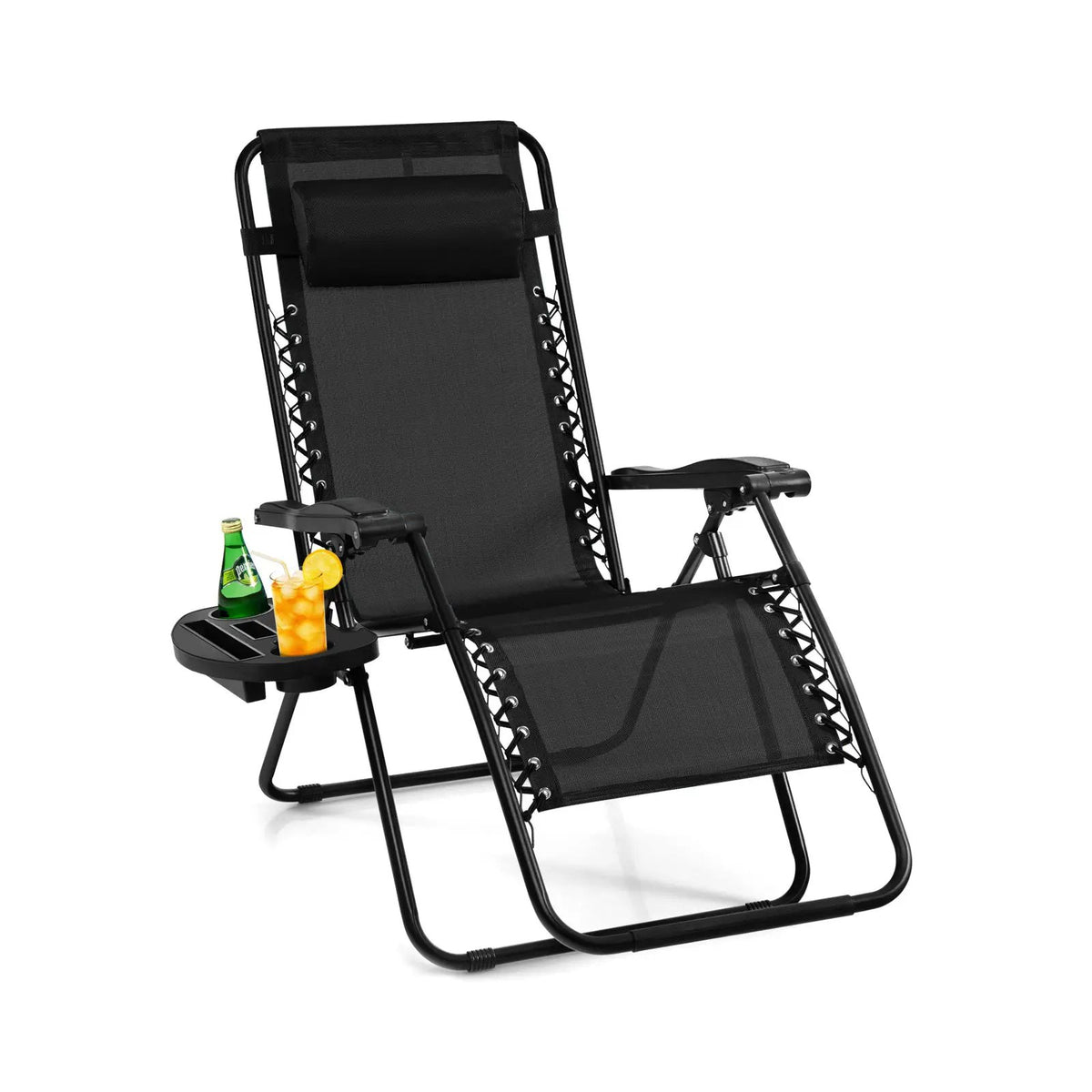 Outdoor Folding Zero Gravity Reclining Lounge Chair, photo 8 of 13