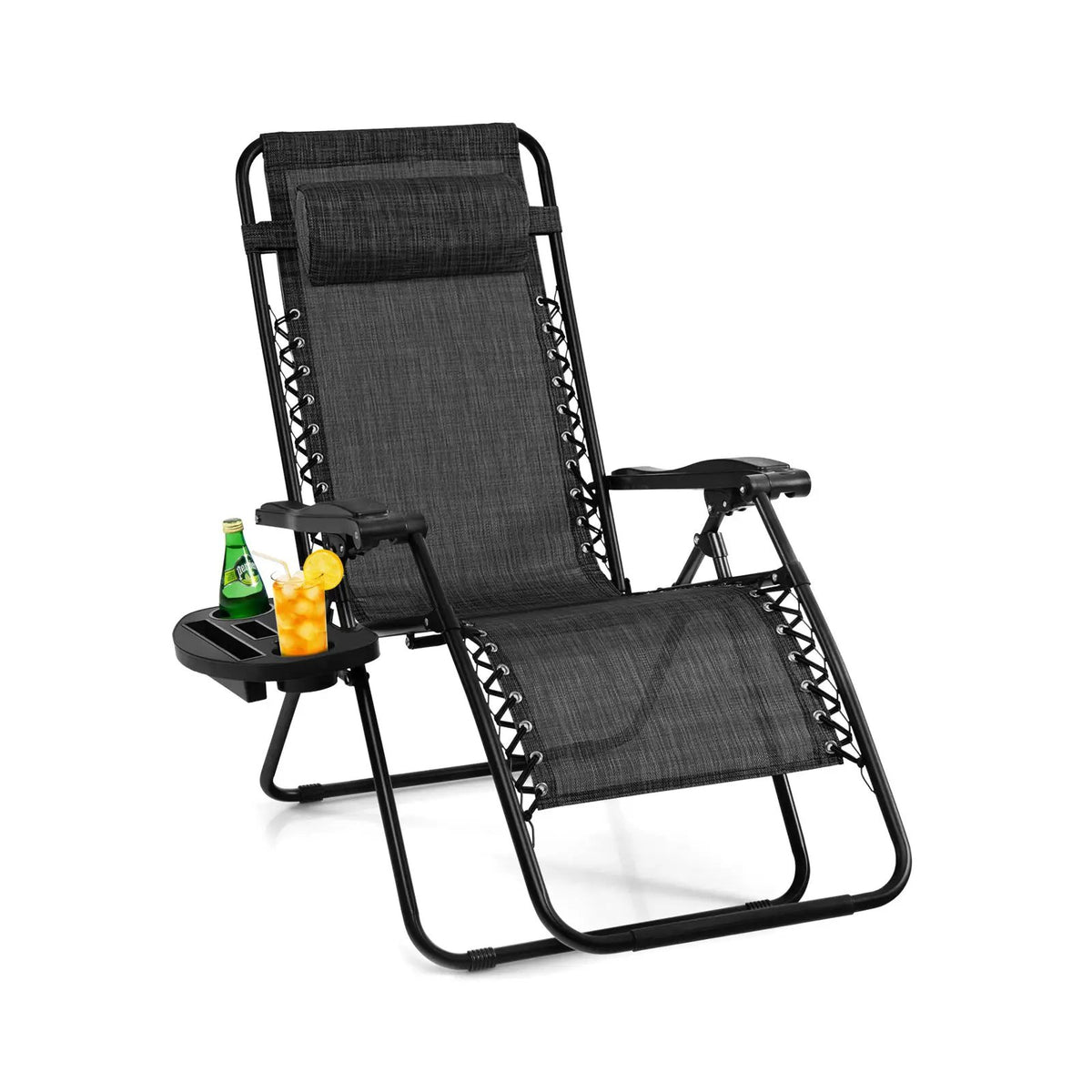 Outdoor Folding Zero Gravity Reclining Lounge Chair, photo 9 of 13