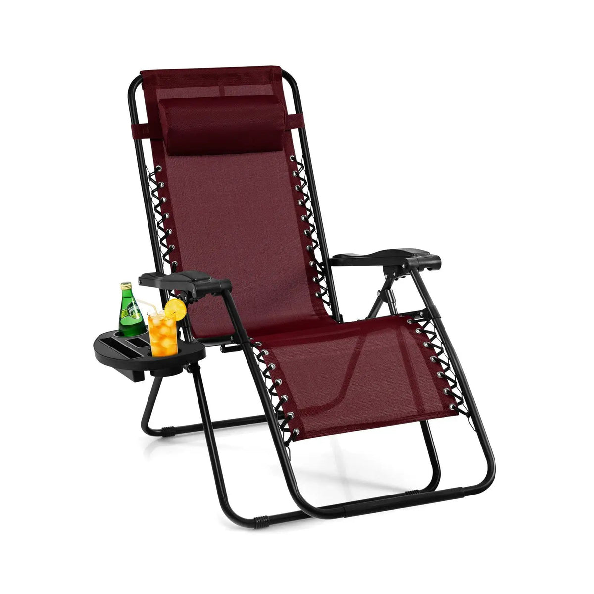Outdoor Folding Zero Gravity Reclining Lounge Chair, photo 13 of 13
