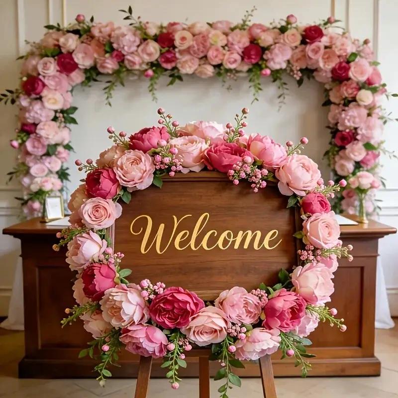 A Selection of High-Rated Artificial Two-Tone Peony Bouquets - Lifelike Flowers for Outdoor Decor, Home Decoration, And Event Decoration - Festive Floral Arrangements, Premium Bouquets, Bridal Bouquets, Valentine'S Day by House Of Avana