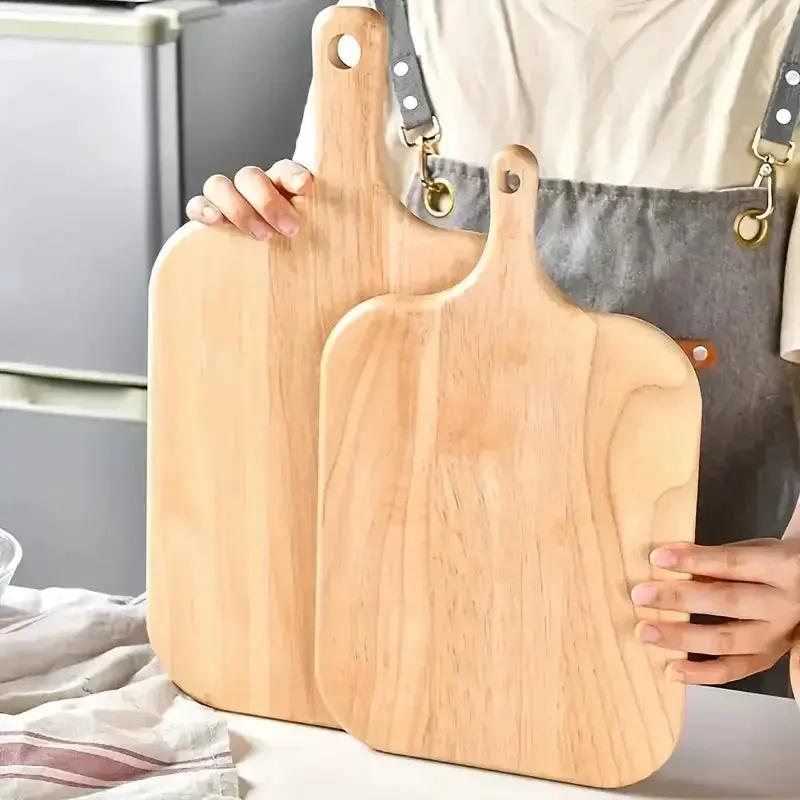 A Solid Wood Cutting Board Designed for Food Preparation, Suitable for Chopping Vegetables, Fruits, And Meats. This Kitchen Board Is Ideal for Cooking in Both Indoor And Outdoor Settings, Easy to Clean by House Of Avana