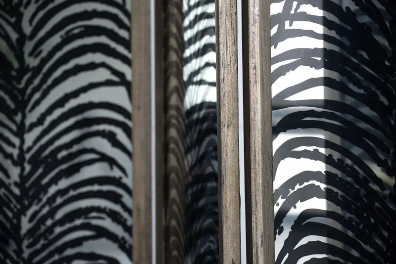 Room Divider, Herero 4 Panel Decorative Screen - Black by Unique Piece Furniture
