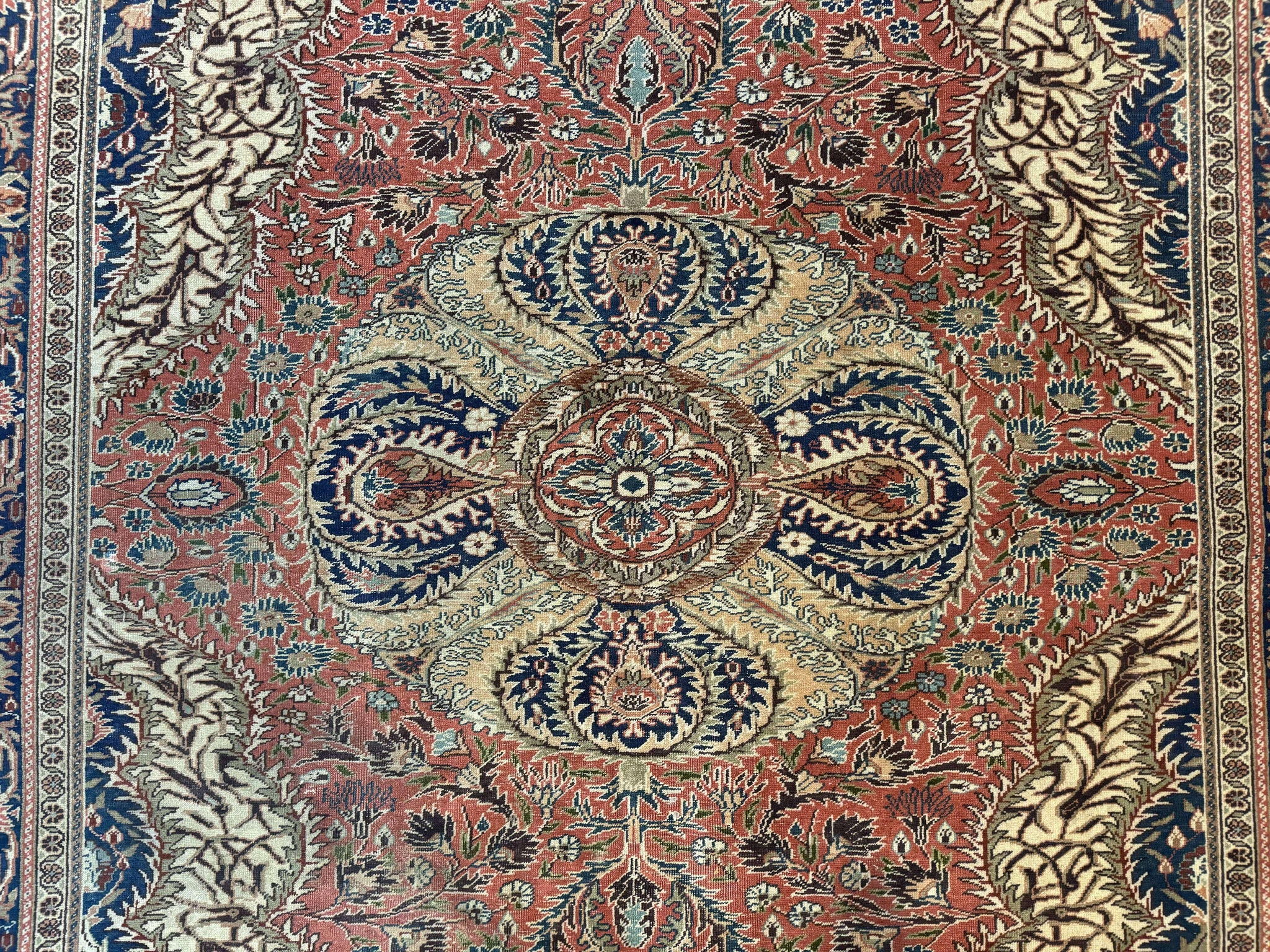 Turkish Kayseri Rug 6x10, Antique Turkish Carpet, Floral Medallion, Oriental Carpet, Red by Jewel Rugs