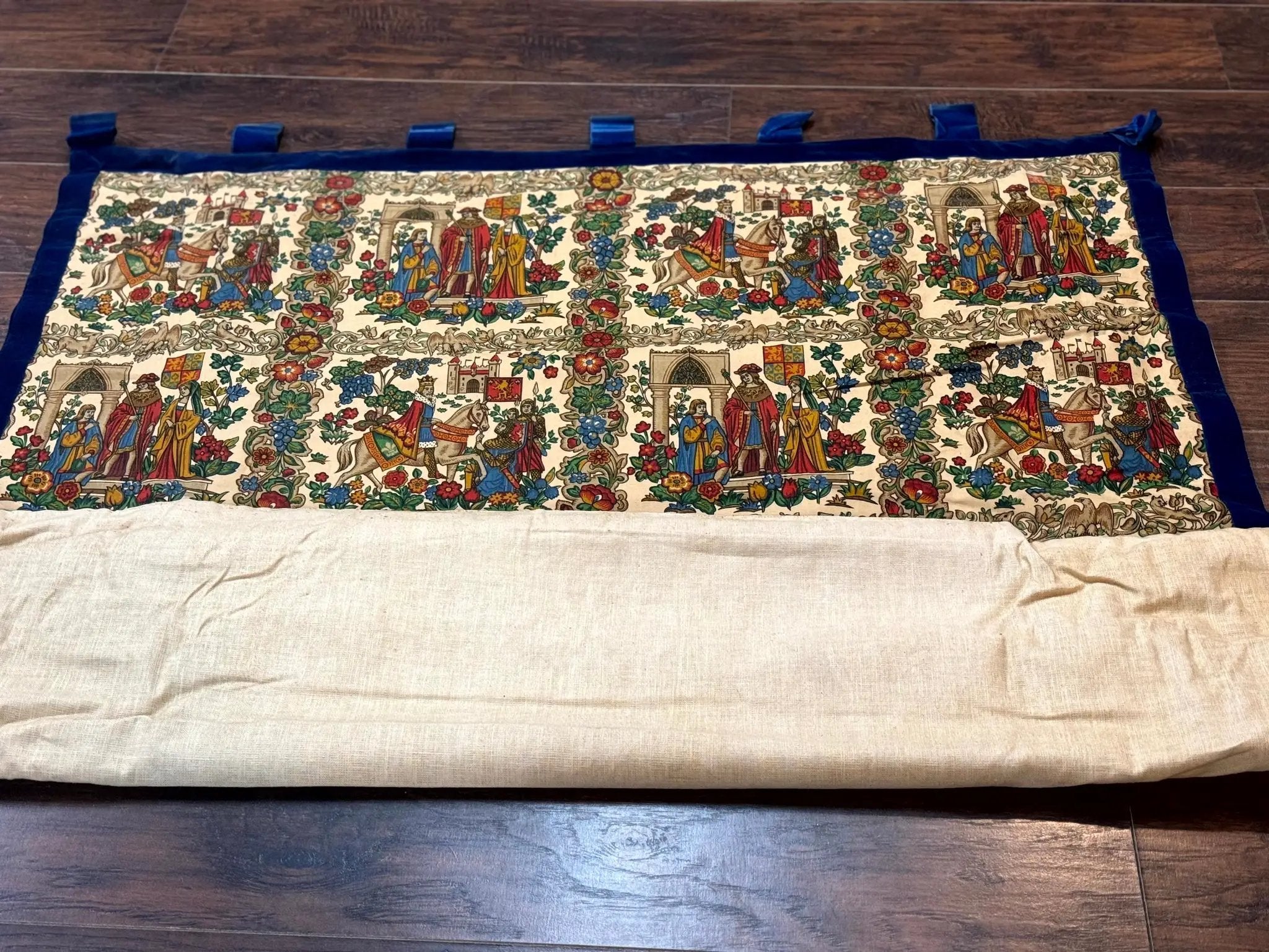 Vintage European Tapestry 4x4, Medievel Design by Jewel Rugs
