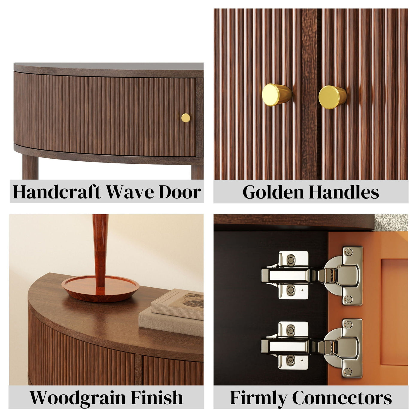 Demi Lune - Console Table With 2 Storage Drawers by Unique Piece Furniture