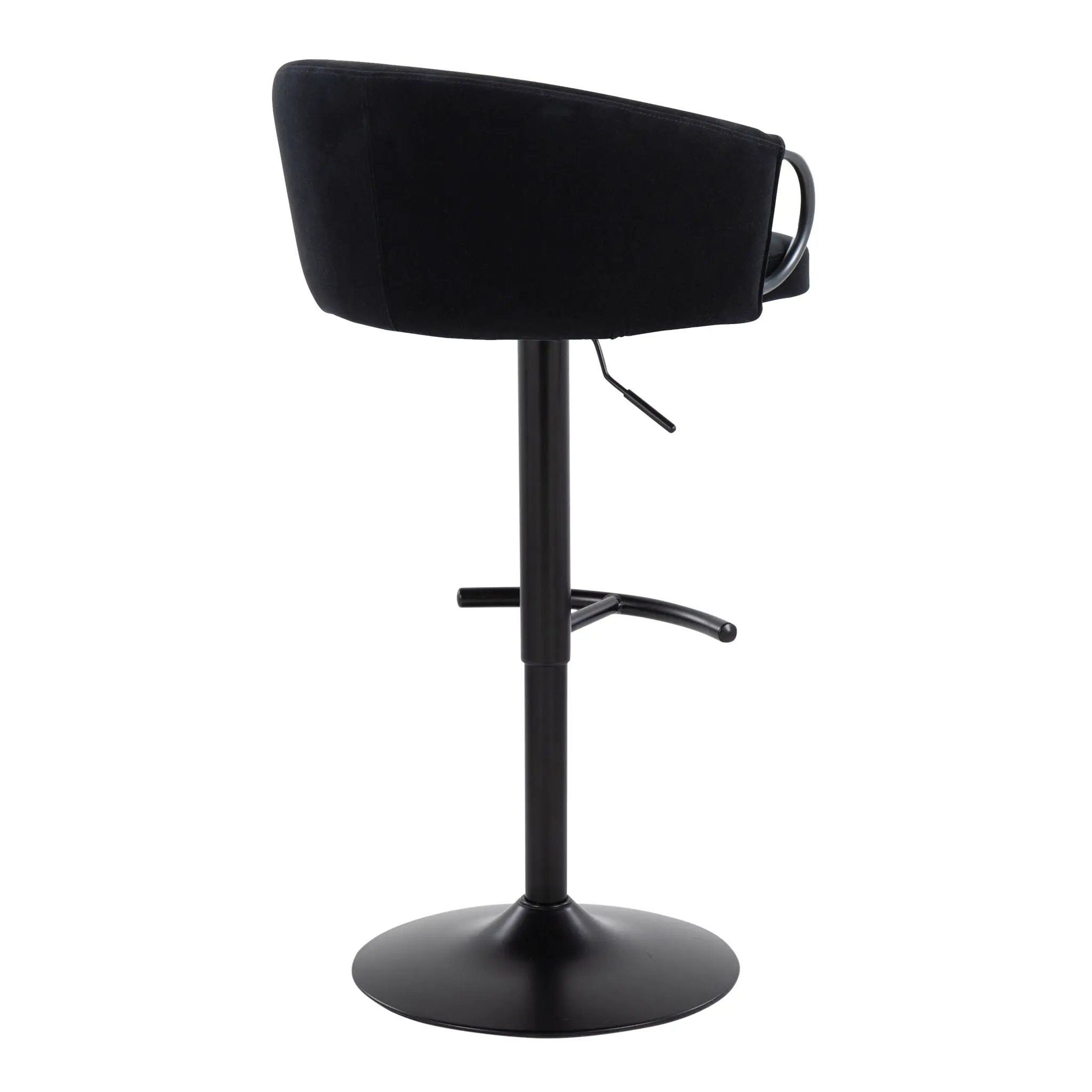 Claire - Contemporary Adjustable Barstool With Swivel With Rounded T Footrest (Set of 2) by Unique Piece Furniture