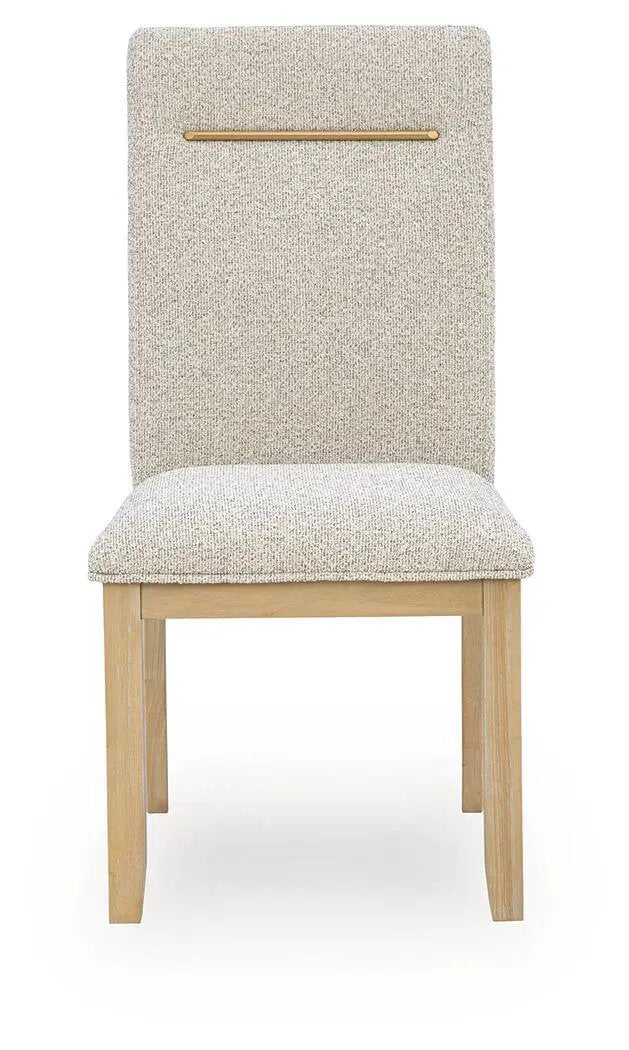 Lasinger - Dining Upholstered Side Chair (Set of 2) - Light Brown by Unique Piece Furniture