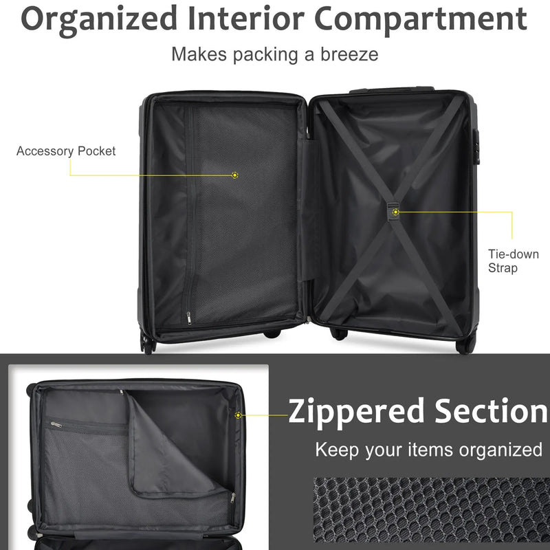 20-Inch Hardshell Carry-On Luggage by HouseOfZazla