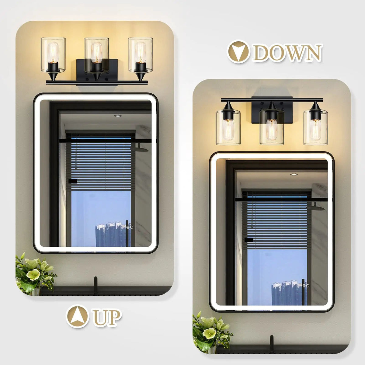 3-Light Matte Bathroom Vanity Wall Light by HouseOfZazla