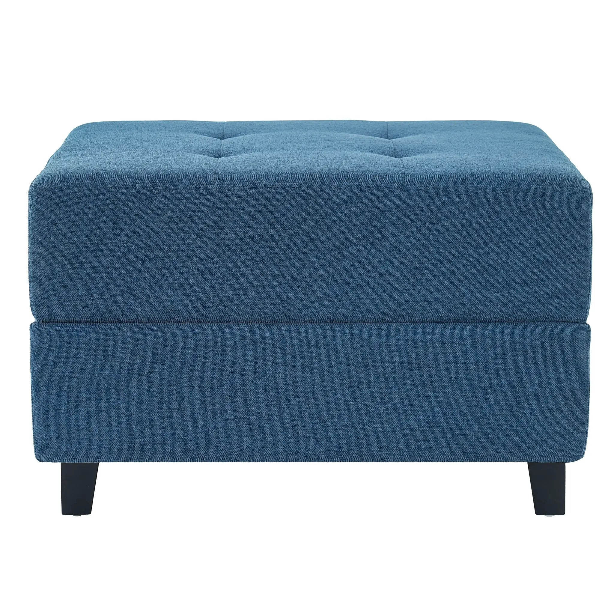 Navy Tufted Ottoman by HouseOfZazla