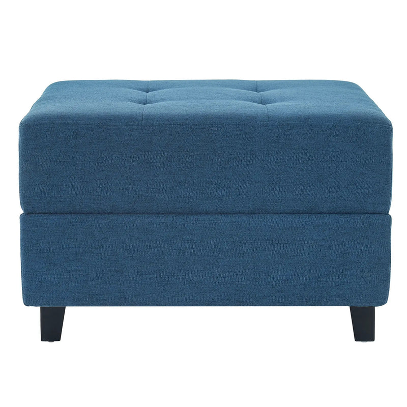 Navy Tufted Ottoman by HouseOfZazla