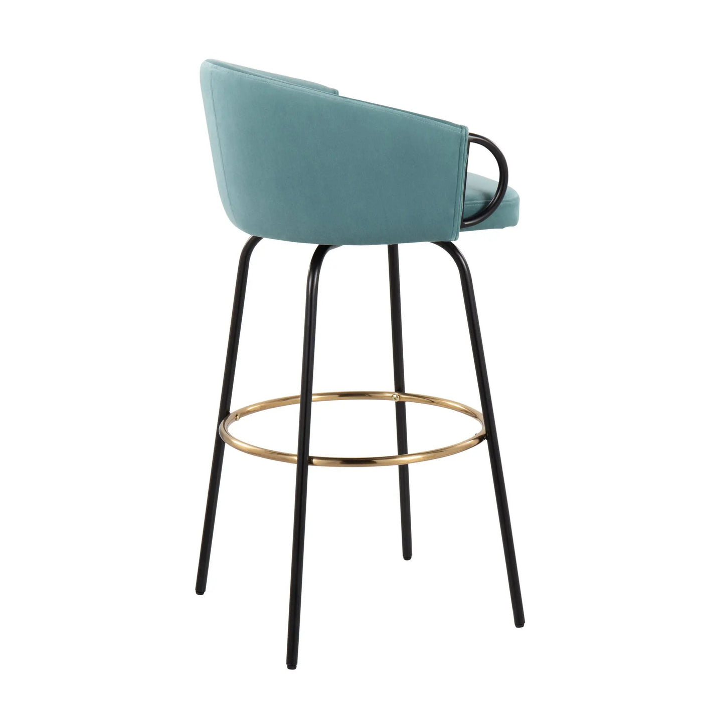 Claire - Contemporary / Glam Barstool With Footrest (Set of 2) by HouseOfZazla