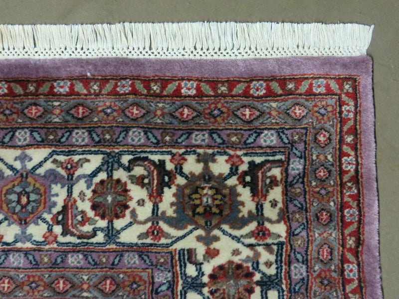 8' X 10' Vintage Fine Handmade India Wool Rug Hand Knotted Carpet Detailed Nice by Jewel Rugs