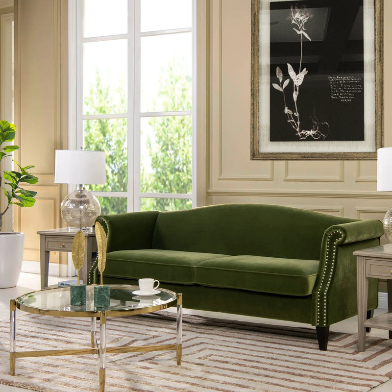 Elaine - Camel Back Small Space Sofa by Unique Piece Furniture