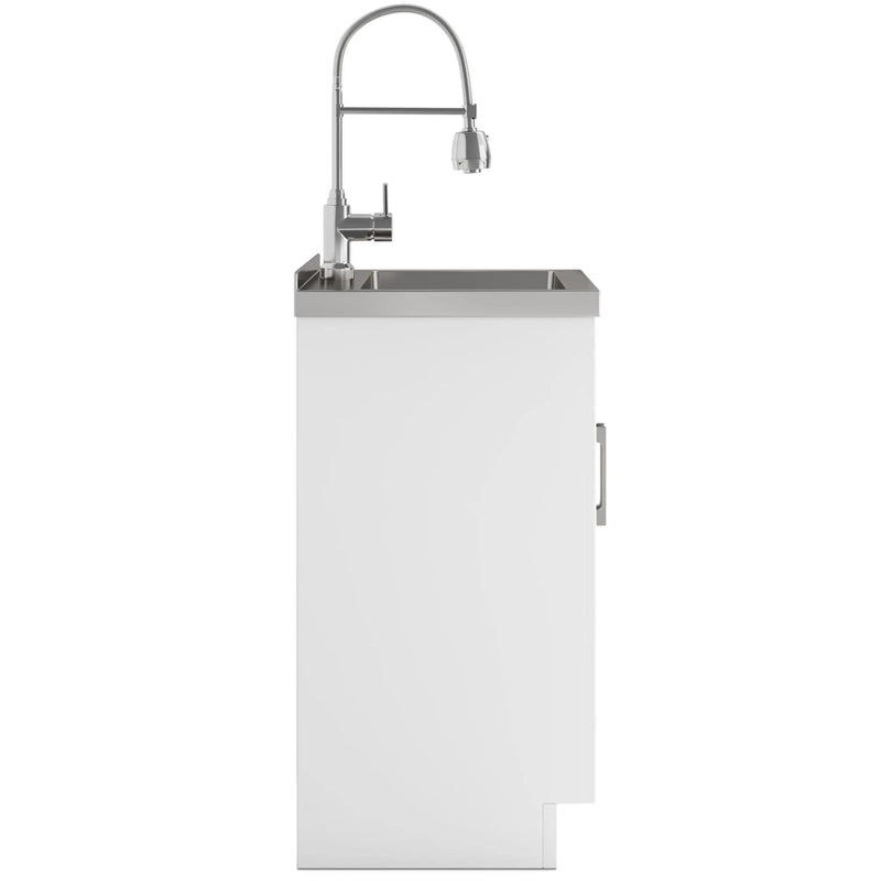 Hennessy - Deluxe Laundry Cabinet With Faucet And Stainless Steel Sink by Unique Piece Furniture