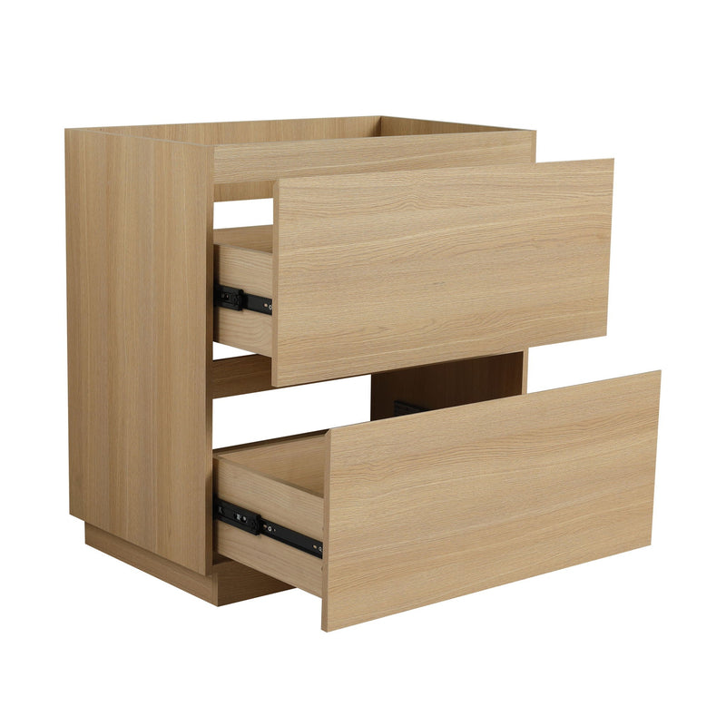 Modern Freestanding Bathroom Vanity Cabinet With Double Drawer by HouseOfZazla
