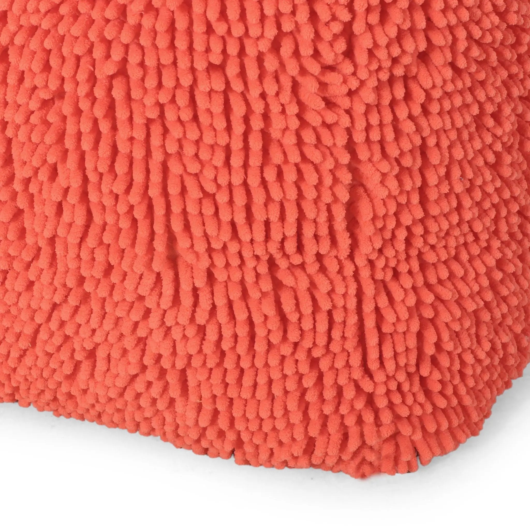 Sunny - Square Pouf, Versatile Ottoman Or Floor Cushion - Coral by Unique Piece Furniture